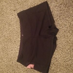 Black with donut in pocket. Feed me Fight Me shorts